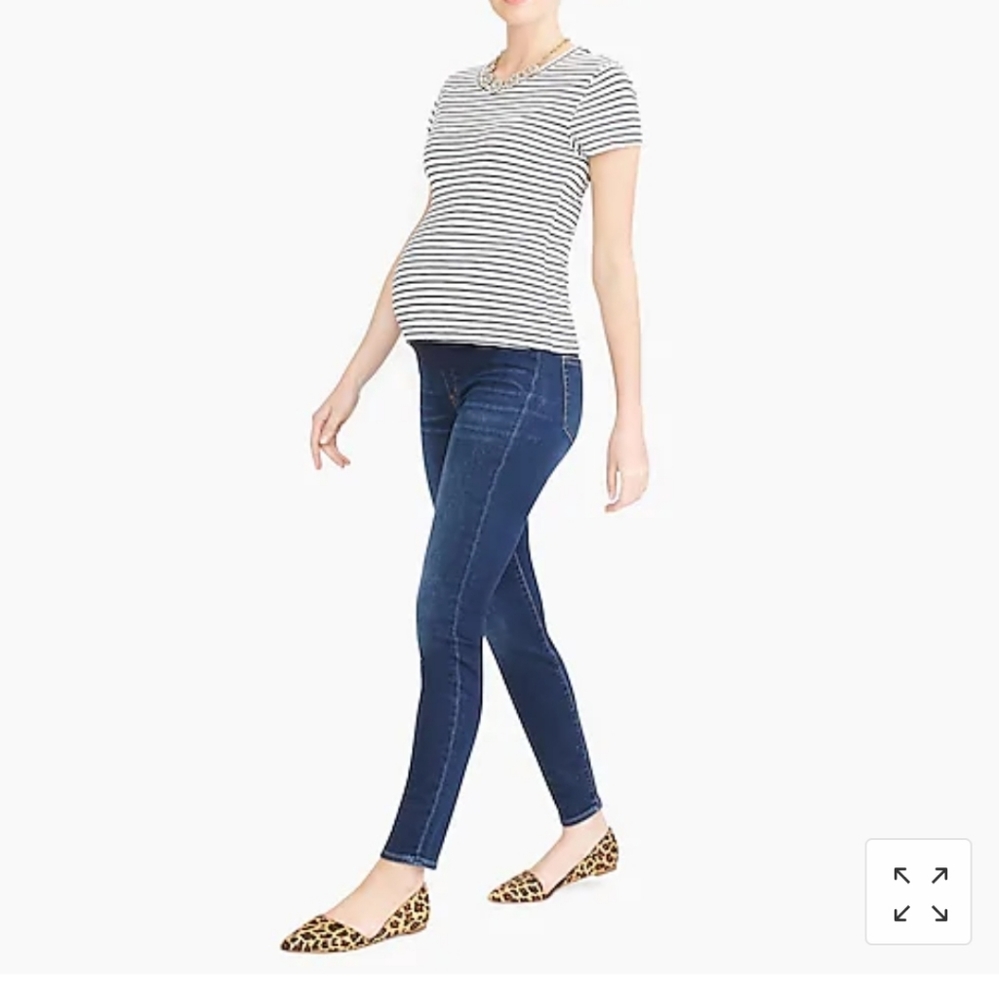 Size 28 J.Crew over the belly maternity jeans